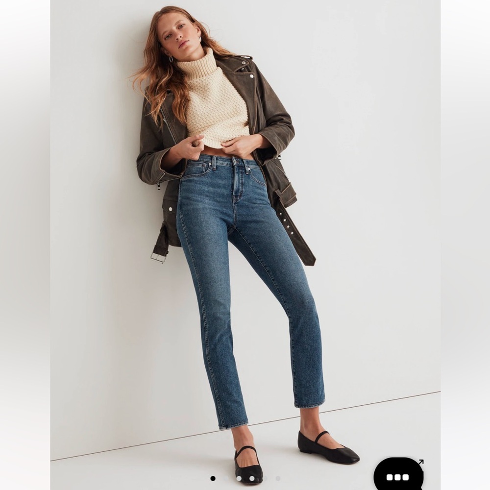 Madewell stovepipe jeans NWT